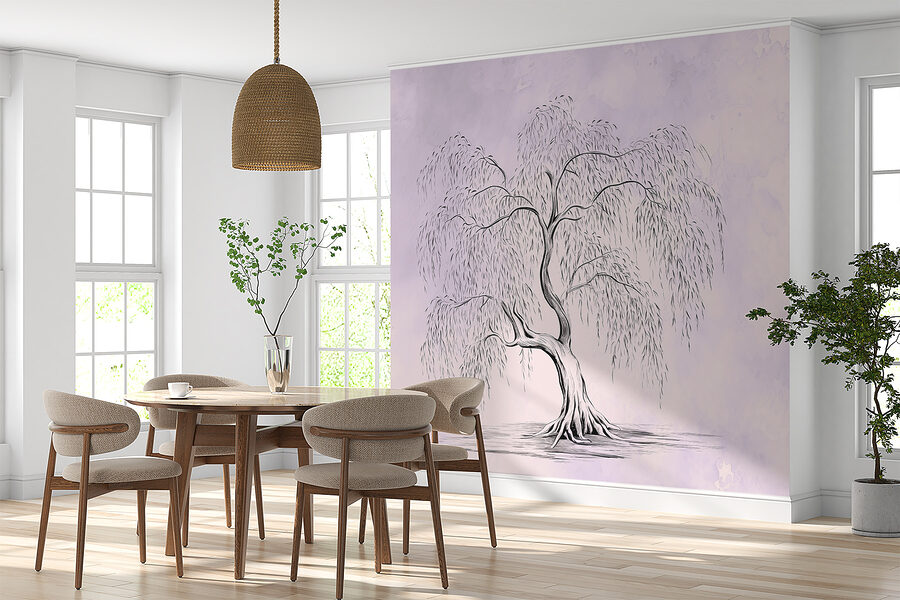 Tree with a weeping willow
