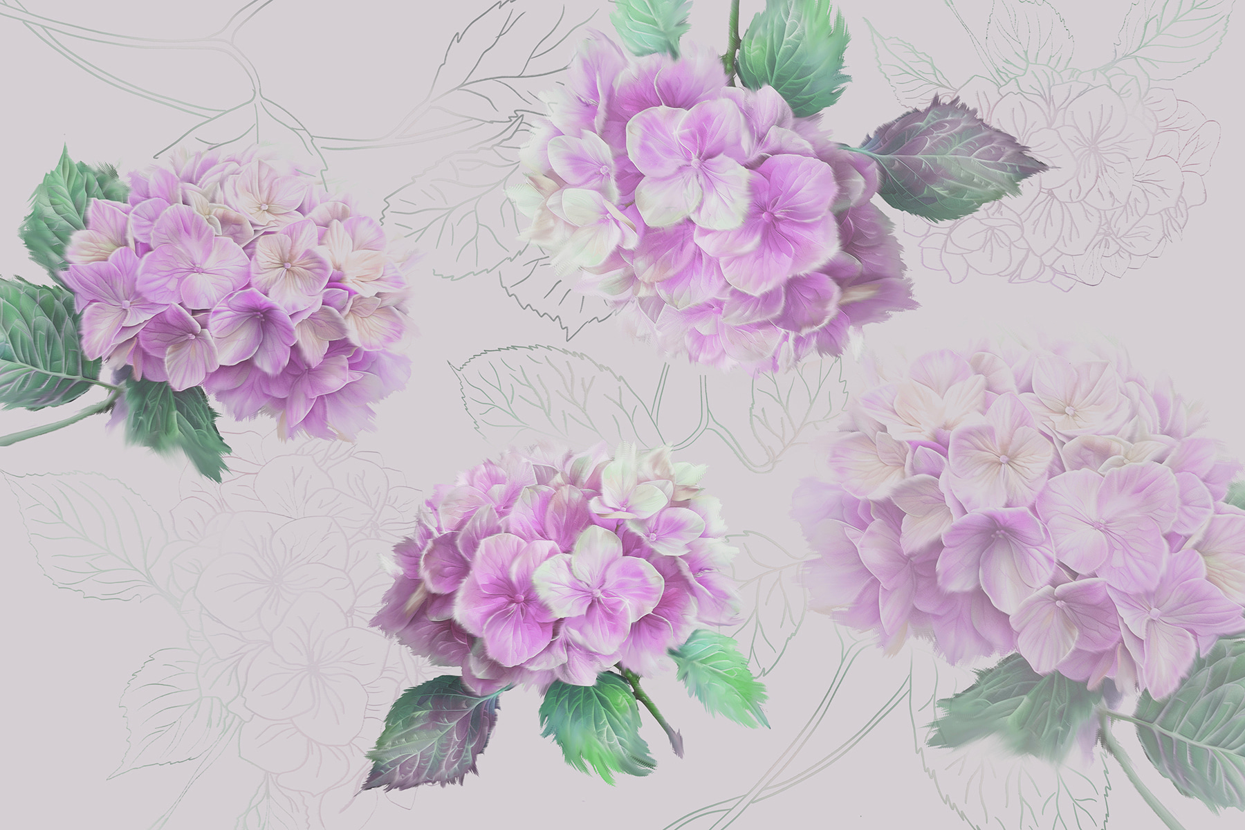 Group of purple flowers