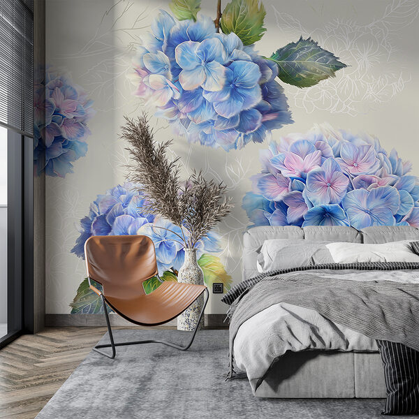 Group of blue flowers