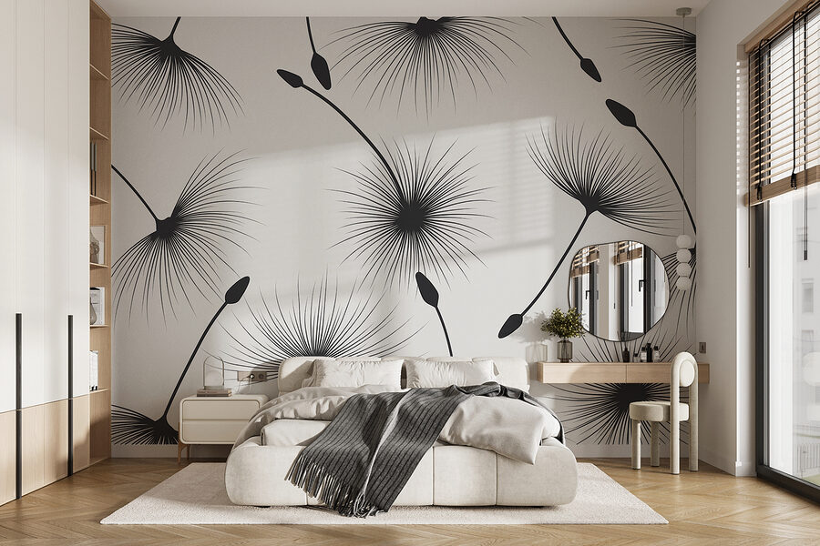 Pattern of dandelion seeds