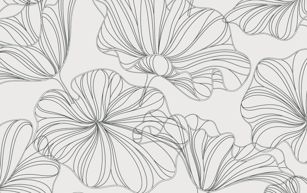 Pattern of flowers on a white background Pattern of flowers on a white background