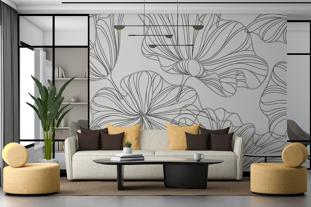 Pattern of flowers on a white background Pattern of flowers on a white background