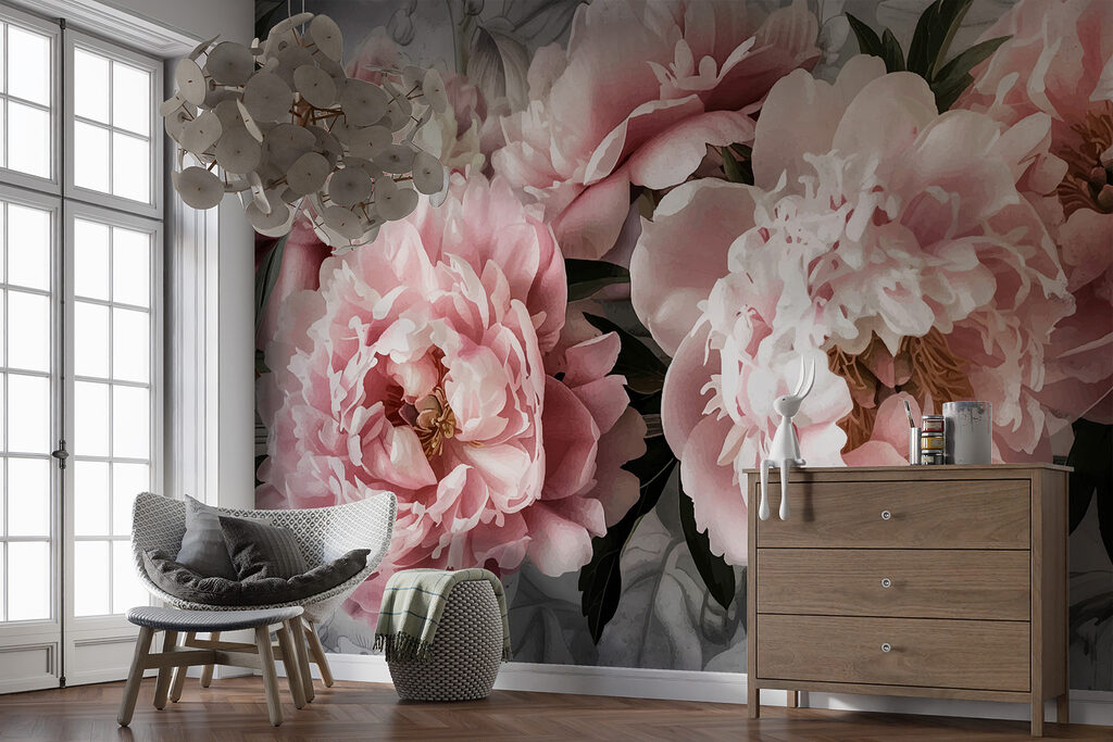 Group of pink flowers Group of pink flowers