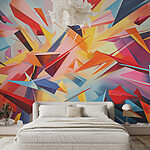 Wall murals Colorful paper planes