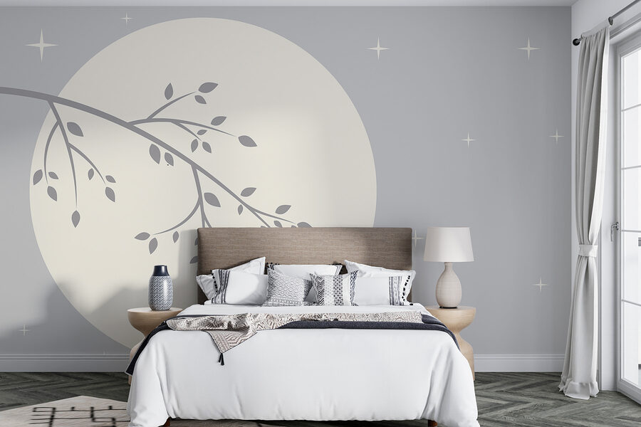 Wall murals Tree branch with leaves on it - Image 2