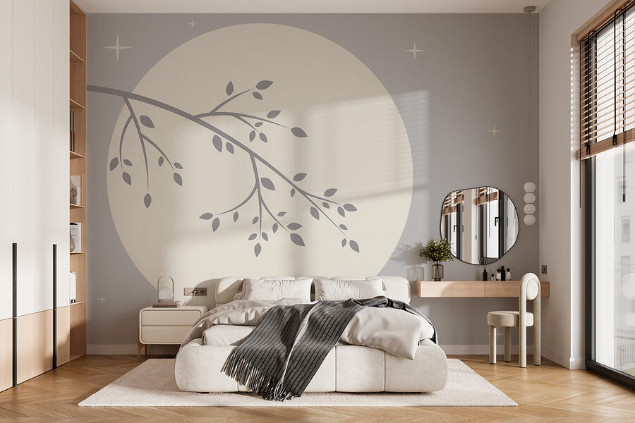Wall murals Tree branch with leaves on it - Image 3