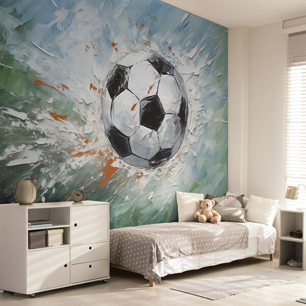 Painting of a football ball Painting of a football ball
