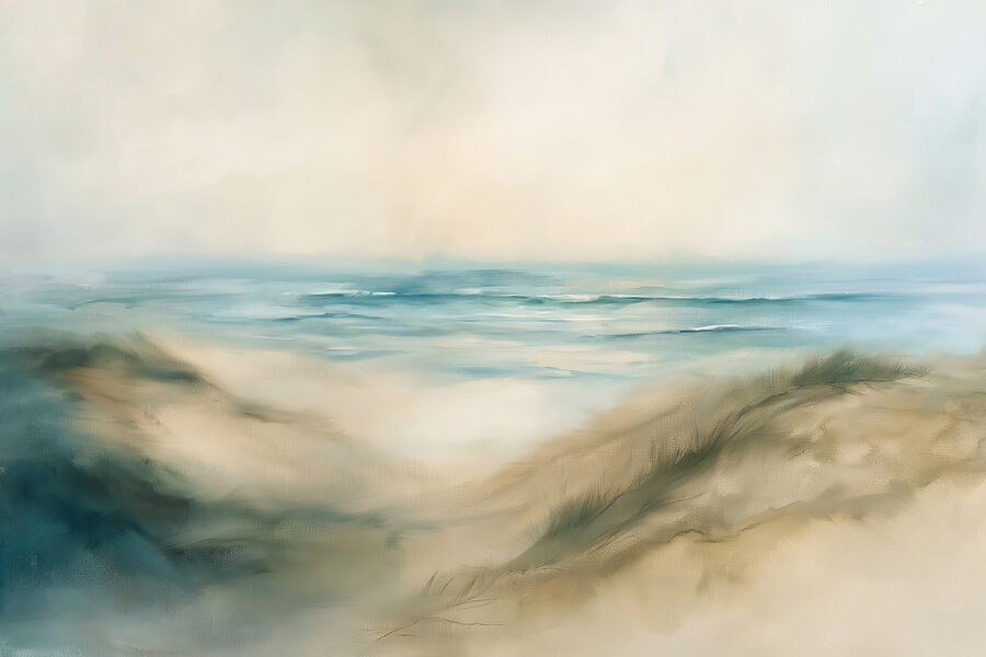 Painting of a beach