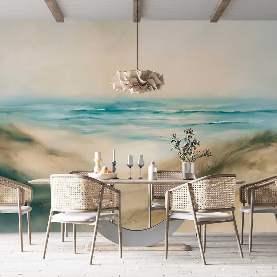 Painting of a beach