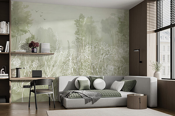 Drawing of plants and trees Drawing of plants and trees