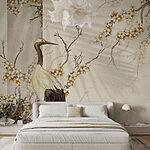 Wall mural Bird standing on a branch