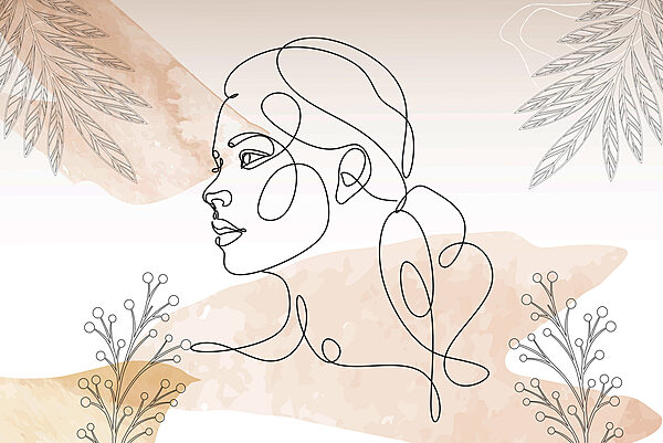 Drawing of a woman’s face Drawing of a woman’s face
