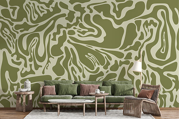 Green and white pattern
