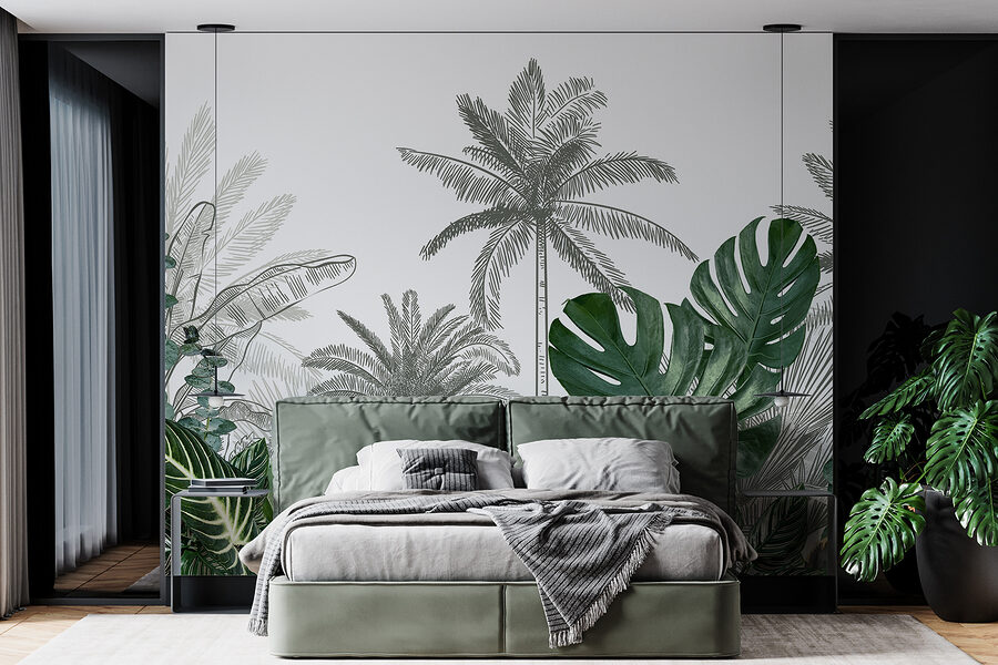 Group of palm trees