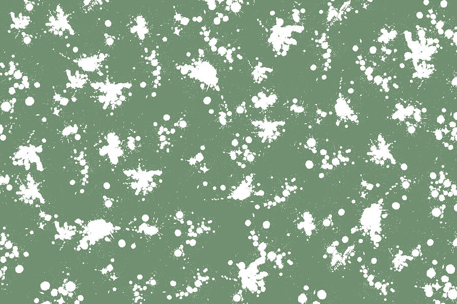 Wall murals Green and white paint splatter - Image 4