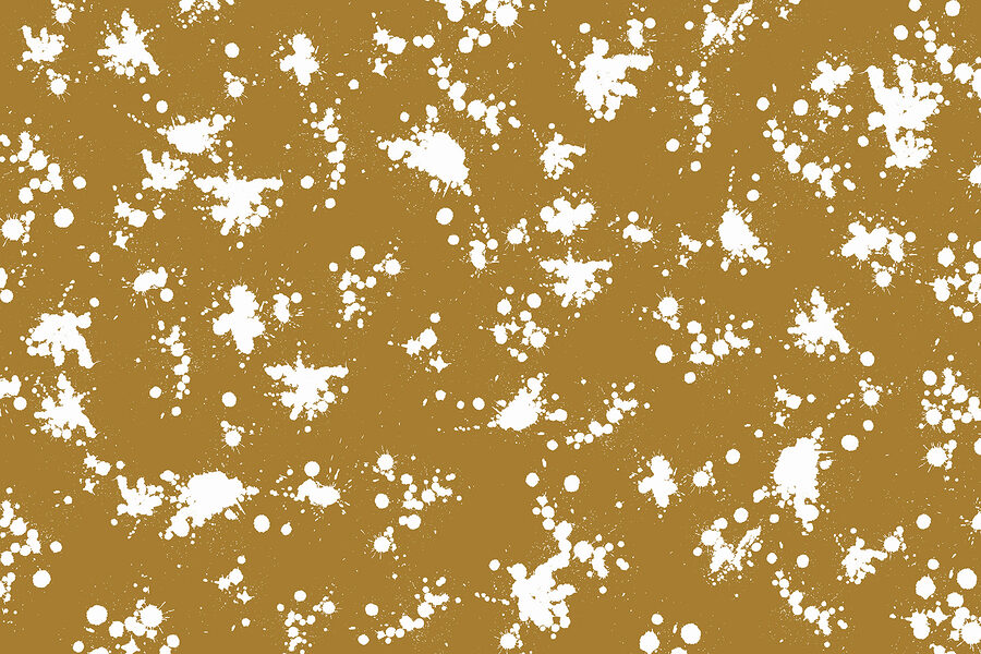 Wall murals White and brown paint splatter - Image 4