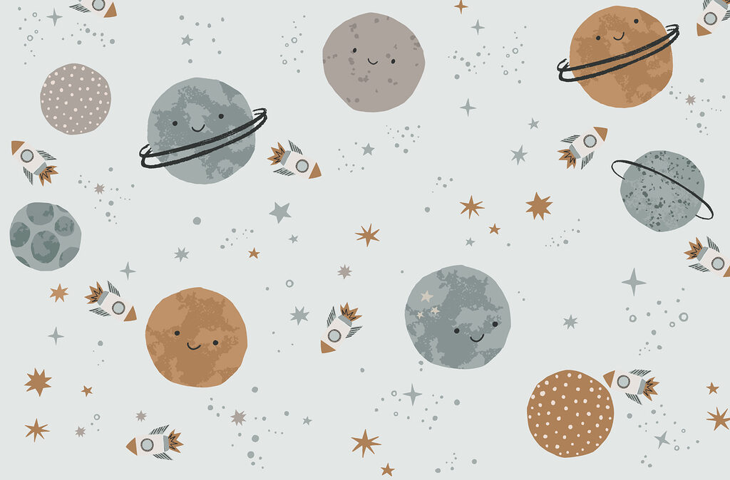 Pattern of planets and rockets Pattern of planets and rockets