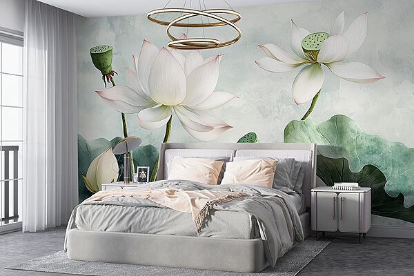 Wall mural Wall mural Close up of flowers (SKU: w01445)