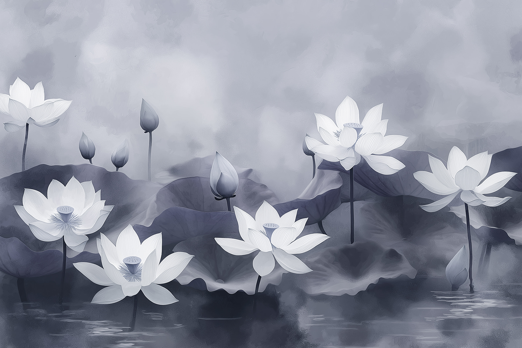 Group of white flowers