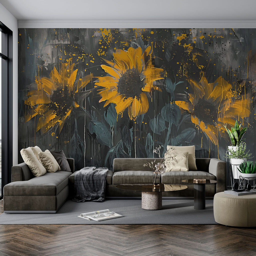 Painting of yellow flowers