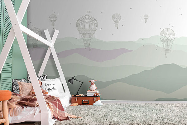 Group of hot air balloons in the sky Group of hot air balloons in the sky