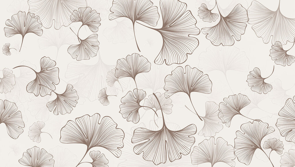 Pattern of leaves on a white background Pattern of leaves on a white background