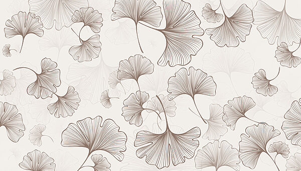 Pattern of leaves on a white background Pattern of leaves on a white background
