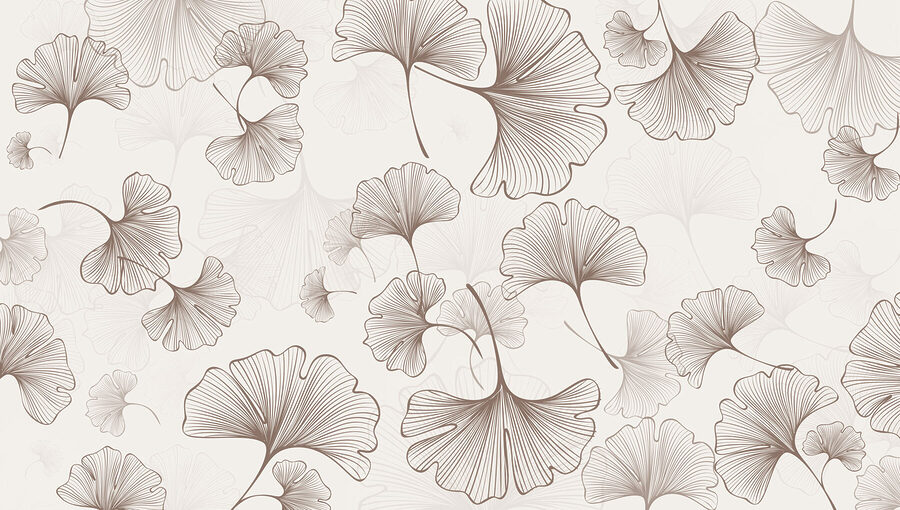 Pattern of leaves on a white background Pattern of leaves on a white background