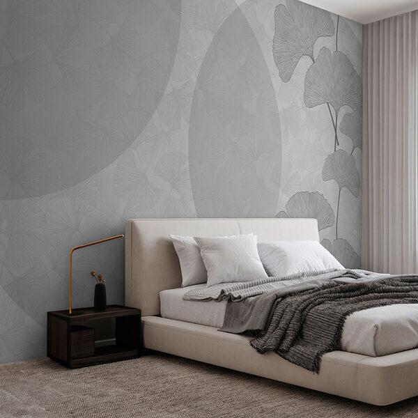 Grey and white background with circles and lines Grey and white background with circles and lines