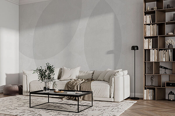 Wall murals Wall murals White background with circles and lines (SKU: w01466v1)