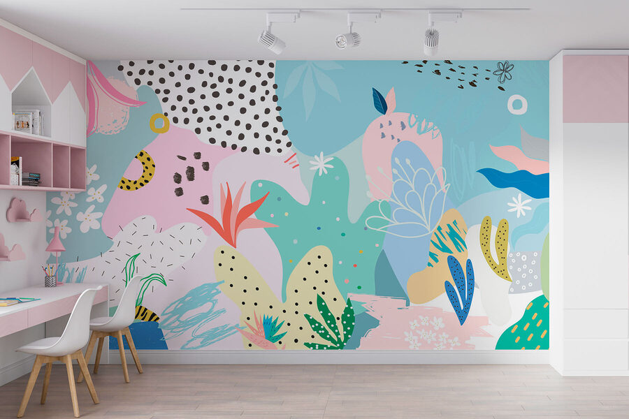 Colorful pattern with different shapes and colors Colorful pattern with different shapes and colors