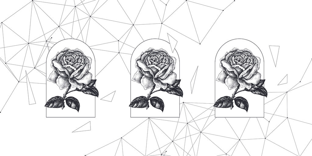 Drawing of a rose Drawing of a rose