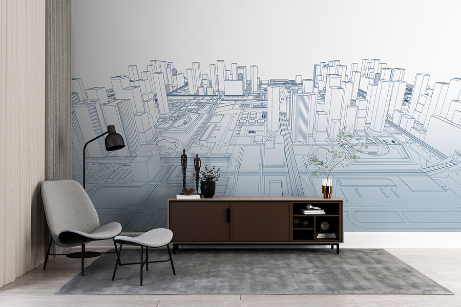 Blueprint of a city Blueprint of a city