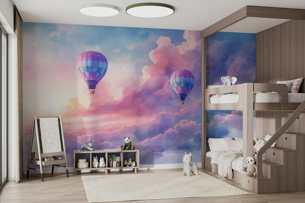 Hot air balloons in the sky