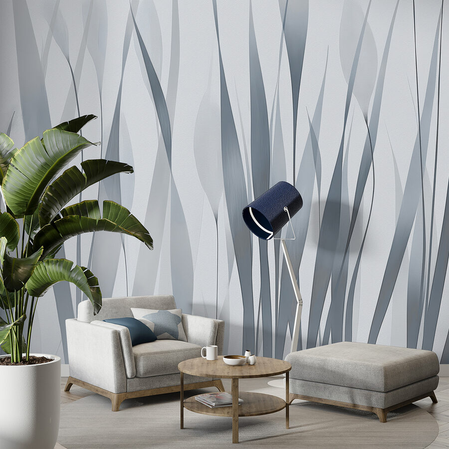 Wall murals Grey and white plant - Image 2