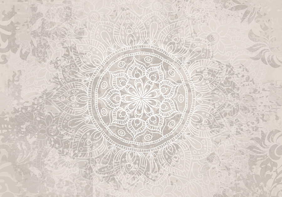 White and gray mandala White and gray mandala