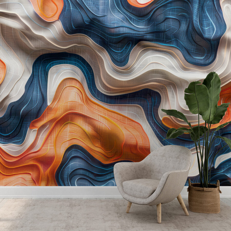 Wall murals Close up of a fabric - Image 3