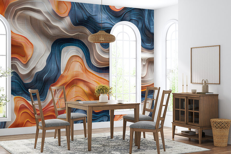 Wall murals Close up of a fabric - Image 4