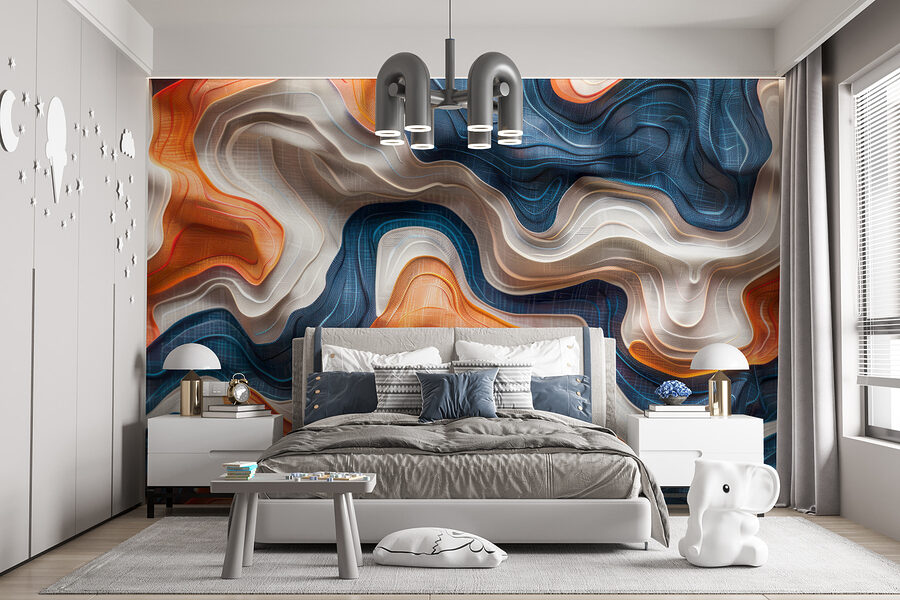 Wall murals Close up of a fabric - Image 5
