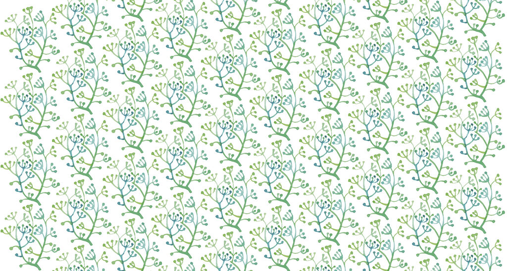 Pattern of green and blue branches Pattern of green and blue branches