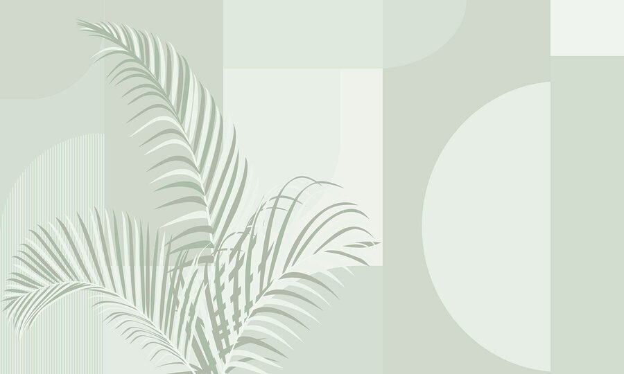 Elegant palm leaves with soft tones. Elegant palm leaves with soft tones.