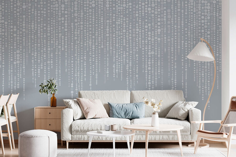Grey and white background with dots Grey and white background with dots