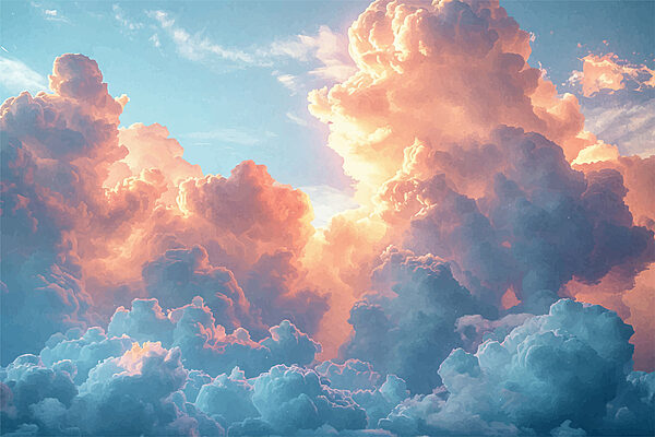 Blue sky with clouds Blue sky with clouds