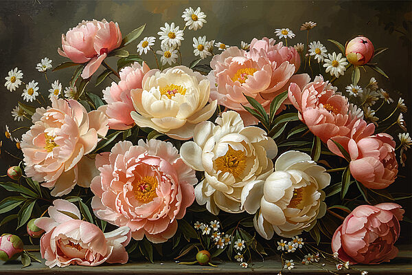 Bouquet of pink and white flowers Bouquet of pink and white flowers