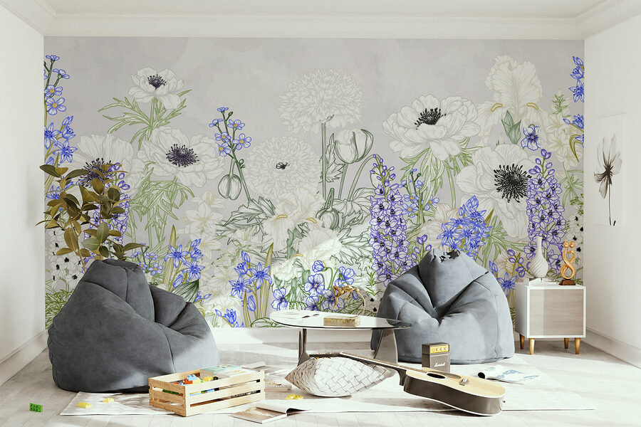 Wall murals Close up of flowers