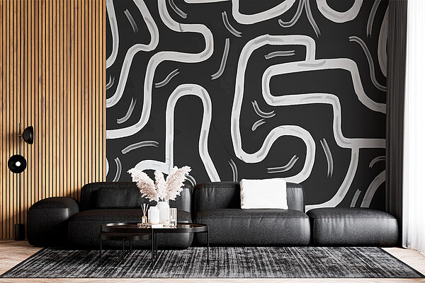 Black and white maze Black and white maze