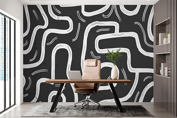 Black and white maze Black and white maze