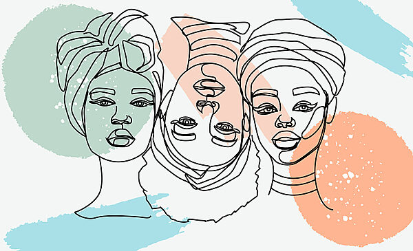 Group of women’s faces Group of women’s faces