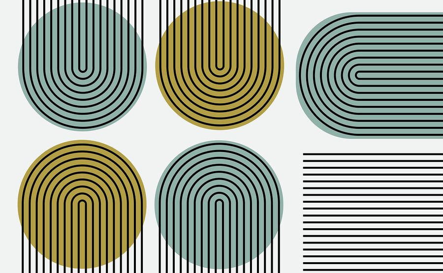 Group of circles with different lines