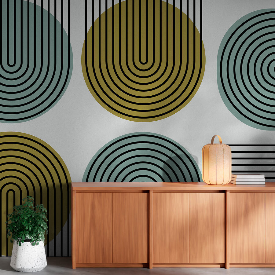 Group of circles with different lines